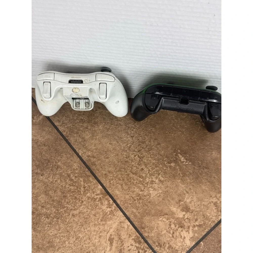 Lot Of 2 Xbox Controller PowerA Enhanced Wired for Xbox One & Wireless Xbox 360
